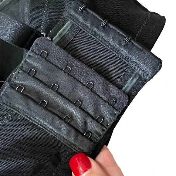 Torrid Curve Strapless Push-Up Bra 40C Black Leopard Print Lace - Picture 8 of 14